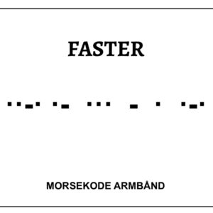 Morsekode armbånd - Faster