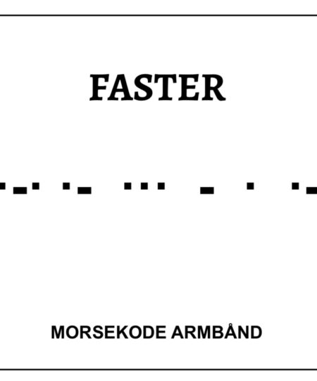 Morsekode armbånd - Faster