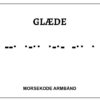 Morsekode armbånd - glæde