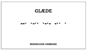 Morsekode armbånd - glæde