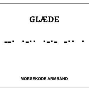 Morsekode armbånd - glæde