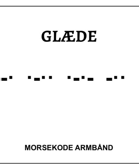 Morsekode armbånd - glæde