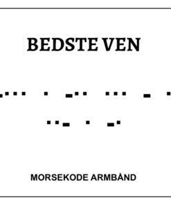 Morsekode armbånd - Bedste ven