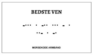 Morsekode armbånd - Bedste ven
