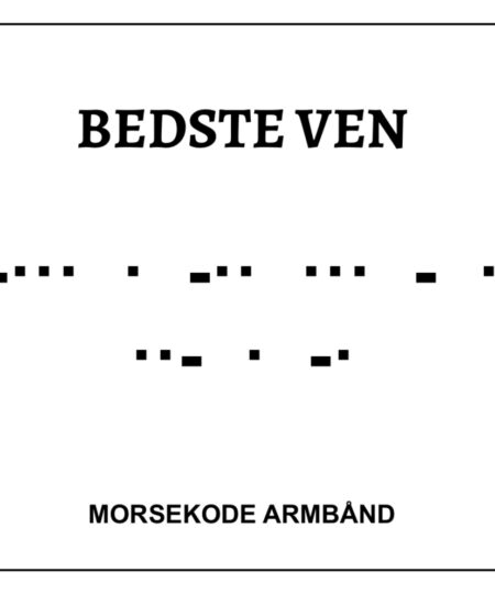 Morsekode armbånd - Bedste ven