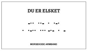 Morsekode armbånd - Du er elsket