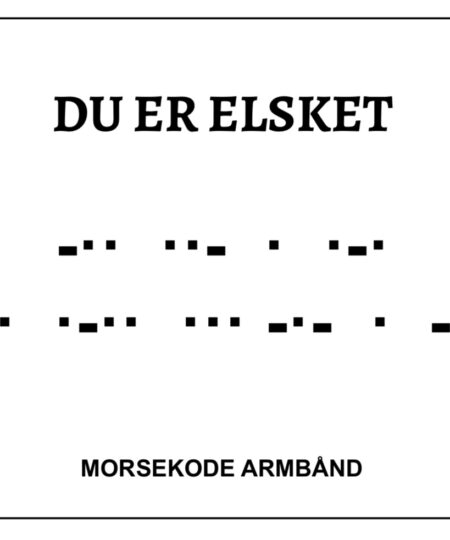 Morsekode armbånd - Du er elsket
