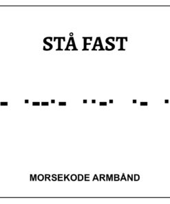 Morsekode armbånd - stå fast