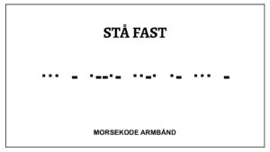 Morsekode armbånd - stå fast