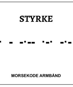 Morsekode armbånd - styrke