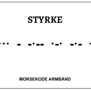 Morsekode armbånd - styrke