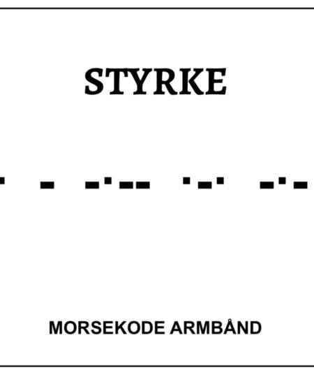 Morsekode armbånd - styrke