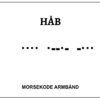 Morsekode armbånd - håb