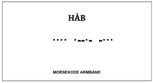 Morsekode armbånd - håb