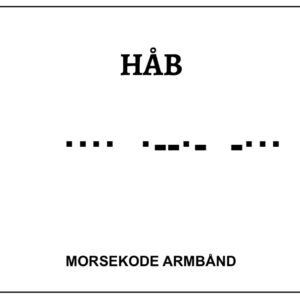 Morsekode armbånd - håb