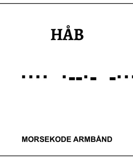 Morsekode armbånd - håb