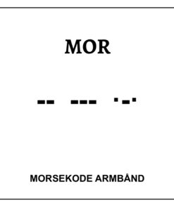 Morsekode armbånd - Mor