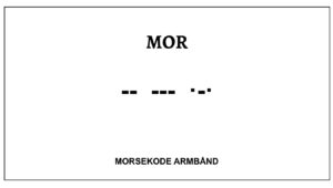 Morsekode armbånd - Mor