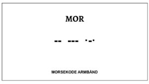 Morsekode armbånd - Mor