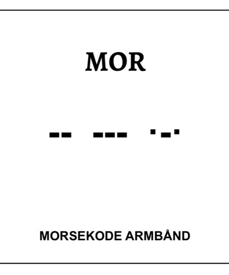 Morsekode armbånd - Mor