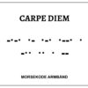 Morsekode armbånd - carpe diem