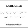 Morsekode armbånd - kærlighed