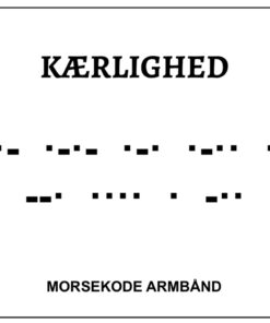 Morsekode armbånd - kærlighed