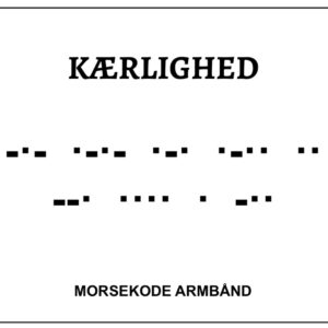 Morsekode armbånd - kærlighed