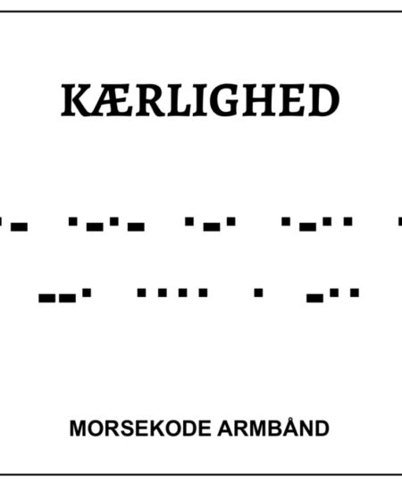 Morsekode armbånd - kærlighed