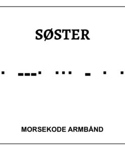 Morsekode armbånd - Søster