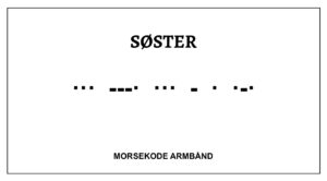 Morsekode armbånd - Søster