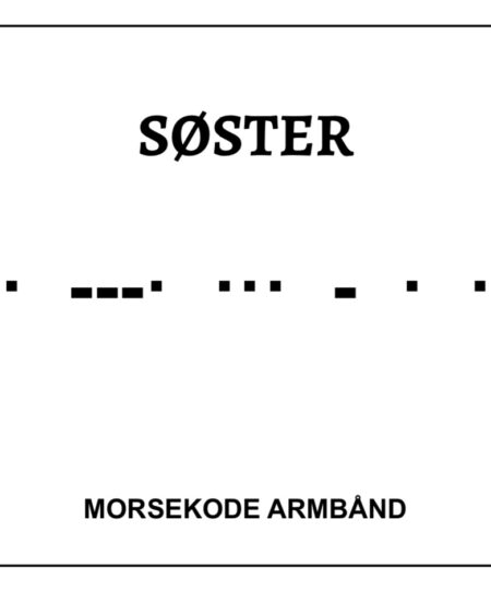 Morsekode armbånd - Søster