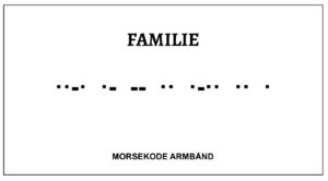 Morsekode armbånd - familie