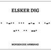 Morsekode armbånd - Elsker dig