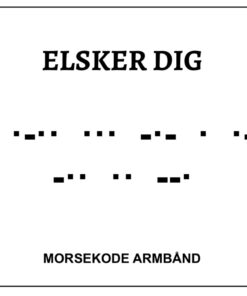 Morsekode armbånd - Elsker dig