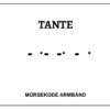 Morsekode armbånd - Tante