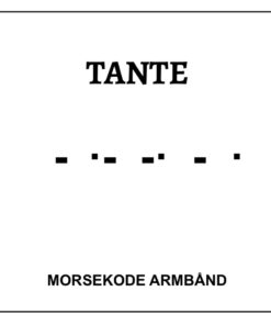 Morsekode armbånd - Tante