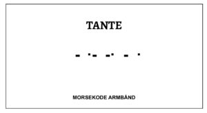 Morsekode armbånd - Tante