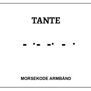 Morsekode armbånd - Tante