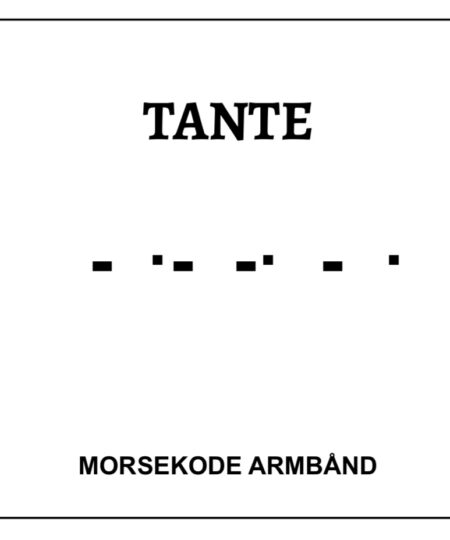Morsekode armbånd - Tante