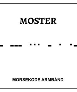 Morsekode armbånd - Moster