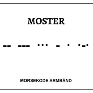 Morsekode armbånd - Moster