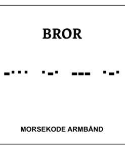 Morsekode armbånd - Bror