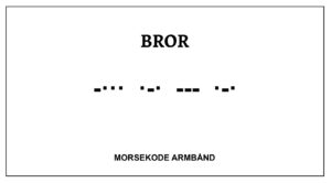 Morsekode armbånd - Bror