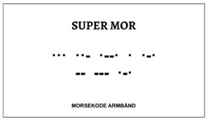 Morsekode armbånd - super mor