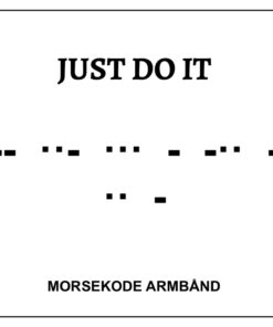 Morsekode armbånd - just do it