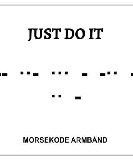 Morsekode armbånd - just do it