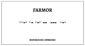 Morsekode armbånd - Farmor