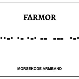 Morsekode armbånd - Farmor
