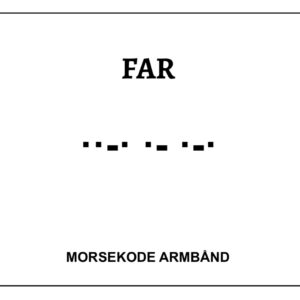 Morsekode armbånd - Far